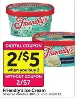 Stop&Shop Friendly's Ice Cream offer