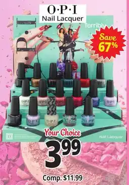 Ocean State Job Lot O•P•I Nail Lacquer offer