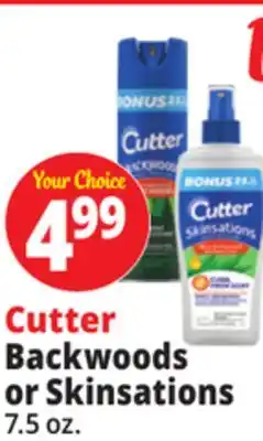 Ocean State Job Lot Cutter Skinsations Insect Repellent 7.5 fl oz offer