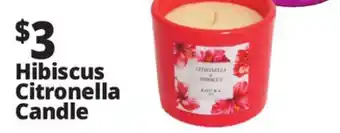 Ocean State Job Lot Hibiscus Citronella Candle offer
