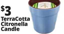 Ocean State Job Lot Terra Cotta Citronella and Eucalyptus Candle 11.6 oz offer