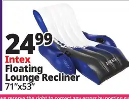Ocean State Job Lot Intex Floating Recliner Pool Lounge offer