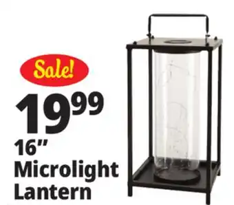 Ocean State Job Lot Outdoor Living Accents Solar LED Lantern with Microlights 15.5 offer