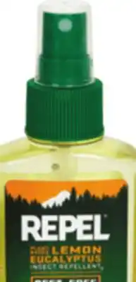 Ocean State Job Lot Repel Plant-Based Lemon Eucalyptus Insect Repellent 4 oz offer