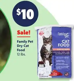 Family Dollar Family Pet Dry Cat Food offer