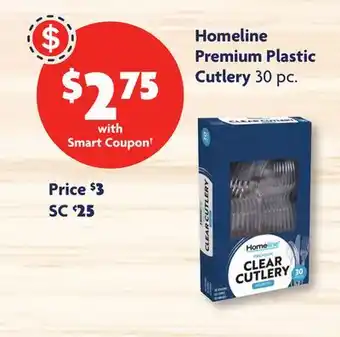 Family Dollar Homeline Premium Plastic Cutlery offer