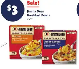 Family Dollar Jimmy Dean Breakfast Bowls offer
