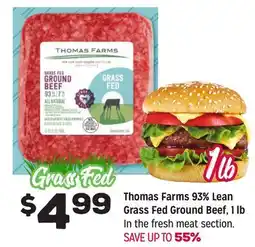 Grocery Outlet Thomas Farms 93% Lean Grass Fed Ground Beef offer