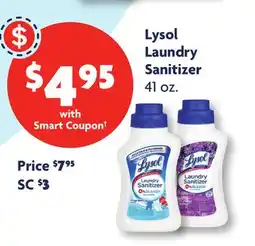 Family Dollar Lysol Laundry Sanitizer offer