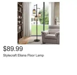 Costco Stylecraft Eliana Floor Lamp offer