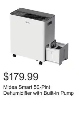 Costco Midea Smart 50-Pint Dehumidifier with Built-in Pump offer
