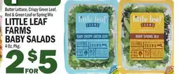 C Town LITTLE LEAF FARMS BABY SALADS offer
