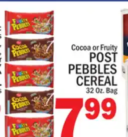 C Town POST PEBBLES CEREAL offer