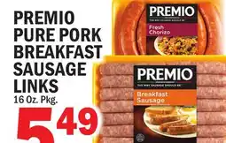 C Town PREMIO PURE PORK BREAKFAST SAUSAGE LINKS offer
