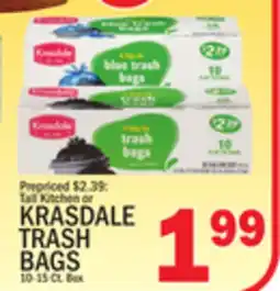 C Town KRASDALE TRASH BAGS offer