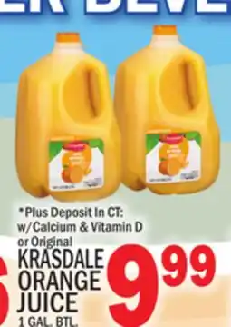C Town KRASDALE ORANGE JUICE offer