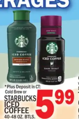 C Town STARBUCKS ICED COFFEE offer
