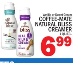 C Town COFFEE-MATE NATURAL BLISS CREAMER offer