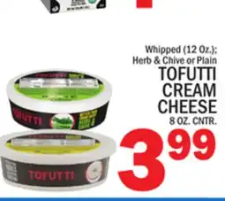 C Town TOFUTTI CREAM CHEESE offer