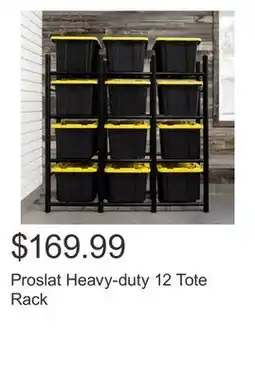 Costco Proslat Heavy-duty 12 Tote Rack offer