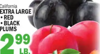 C Town EXTRA LARGE RED BLACK PLUMS offer