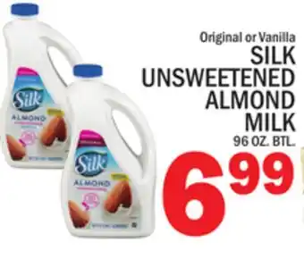 C Town SILK UNSWEETENED ALMOND MILK offer