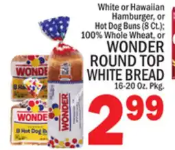 C Town WONDER ROUND TOP WHITE BREAD offer