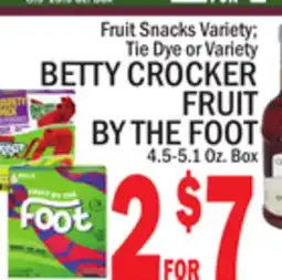 C Town BETTY CROCKER FRUIT BY THE FOOT offer