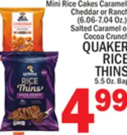 C Town QUAKER RICE THINS offer