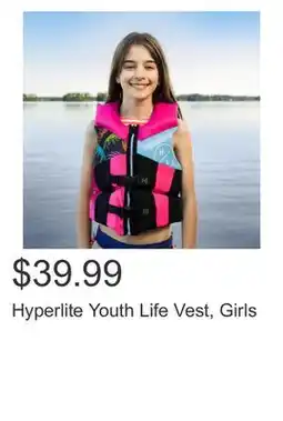Costco Hyperlite Youth Life Vest, Girls offer