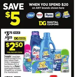 Dollar General Snuggle or Purex offer
