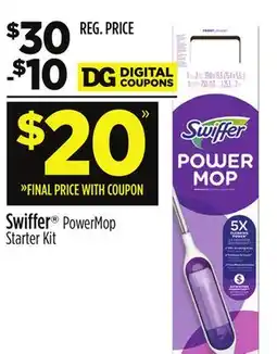Dollar General Swiffer PowerMop Starter Kit offer