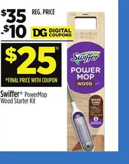 Dollar General Swiffer PowerMop Wood Starter Kit offer