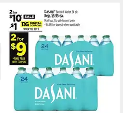 Dollar General Dasani Bottled Water offer