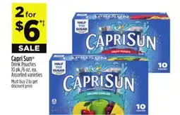 Dollar General Capri Sun Drink Pouches offer