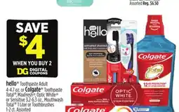Dollar General hello or Colgate offer