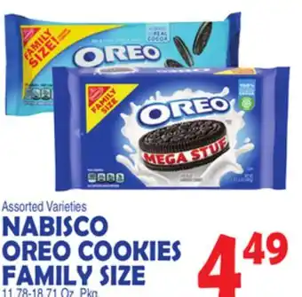 Bravo Supermarkets NABISCO OREO COOKIES FAMILY SIZE offer