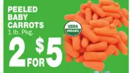 Bravo Supermarkets PEELED BABY CARROTS offer