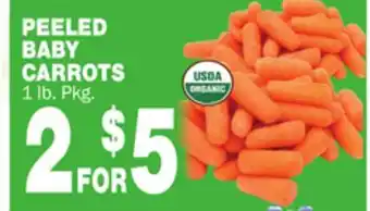 Bravo Supermarkets PEELED BABY CARROTS offer