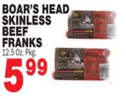 Bravo Supermarkets BOAR'S HEAD SKINLESS BEEF FRANKS offer