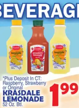 Bravo Supermarkets KRASDALE LEMONADE offer