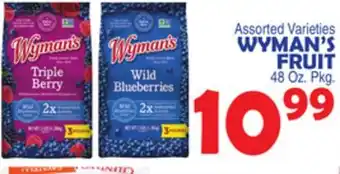 Bravo Supermarkets WYMAN'S FRUIT offer