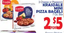 Bravo Supermarkets KRASDALE MINI PIZZA BAGELS offer