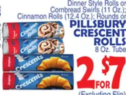 Bravo Supermarkets PILLSBURY CRESCENT ROLLS 8 Oz. Tube offer