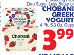 Bravo Supermarkets CHOBANI GREEK YOGURT offer