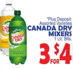 Bravo Supermarkets CANADA DRY MIXERS offer