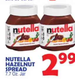 Bravo Supermarkets NUTELLA HAZELNUT SPREAD offer