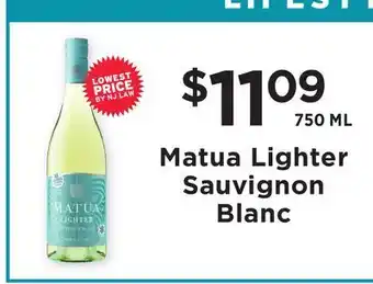 ShopRite Matua Lighter Sauvignon Blanc offer