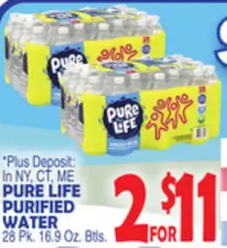 Bravo Supermarkets PURE LIFE PURIFIED WATER offer