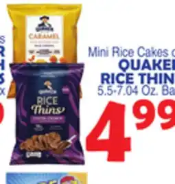 Bravo Supermarkets QUAKER RICE THINS offer